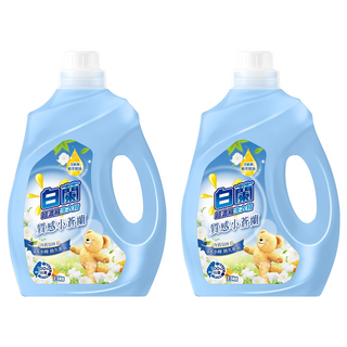 白蘭 含熊寶貝馨香超濃縮洗衣精 質感小蒼蘭, 2.5kg, 2桶