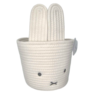 Sanrio 三麗鷗 綿繩置物籃 212286 M, MIFFY 白色, 1件