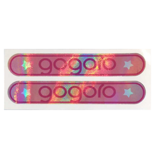 GOGORO GO2 反光飛旋踏板貼, 3M2080膜料製作, 粉紅, 1張