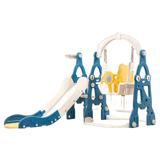 大眼三合一溜滑梯, 藍色和白色, 1組