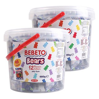 Bebeto 小熊果凍軟糖, 980g, 2個