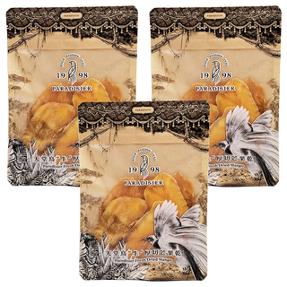 PARADISIER 天堂鳥 生厚切芒果乾 (100g/包) 台灣芒果 獨立包裝, 3包