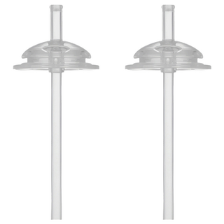 Tgm 米粒型吸管杯替換吸管 LSR液態矽膠材質 十字型剪裁設計, 透明, 240ml, 2個