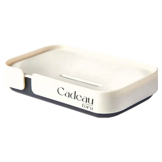 Cadeau Foru 輕奢質感香皂瀝水架, 米白色, 1個