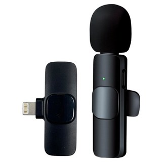 HANLIN 領夾無線2.4G手機直播麥克風，iOS和Type-C適用, 1個