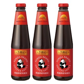 李錦記 熊貓牌鮮味蠔油, 傳統熬煮蠔香, 自然純正配方, 多用途調味, 510g, 3瓶