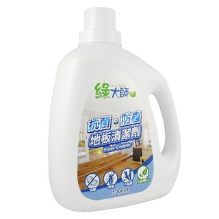 Green Master 綠大師 抗菌防蟲地板清潔劑 尤加利&香茅精油 各類地板適用, 2L, 1瓶