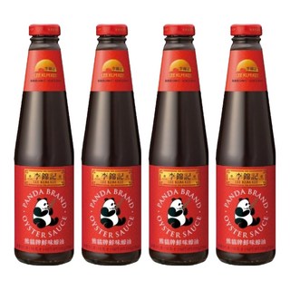 李錦記 熊貓牌鮮味蠔油, 傳統熬煮蠔香, 自然純正配方, 多用途調味, 510g, 4瓶