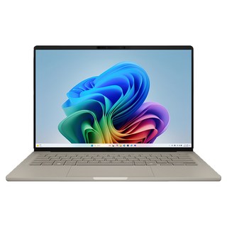 ASUS 華碩 Zenbook A14 輕薄筆電 14吋 Snapdragon X X1 26 100 /WUXGA 原廠保固, 沙暮金, 1TB, 32GB, WIN11 Home, UX3407QA-0072D26100