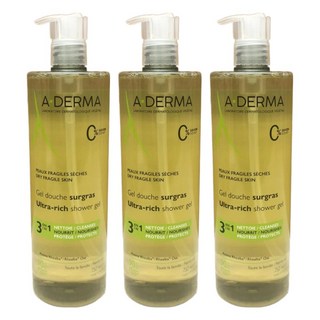 A-DERMA 艾芙美 燕麥泡沫潔膚凝膠 滋潤型, 750ml, 3瓶