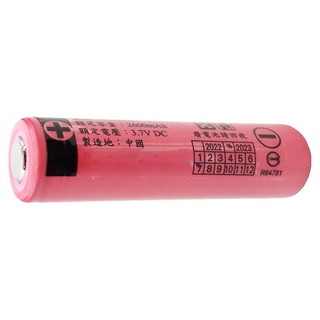 LiGHT ROUNDI 光之圓 三洋SANYO電芯 充電式18650鋰電池 2600mAh, 1個, 1入