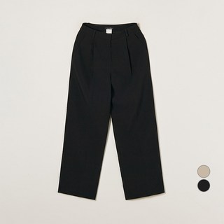 로엠 여성용 턱 세미와이드 슬랙스