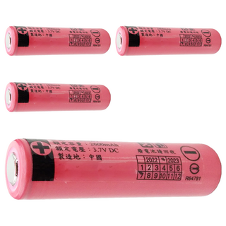 LiGHT ROUNDI 光之圓 三洋SANYO電芯 充電式18650鋰電池 2600mAh, 4個, 1入
