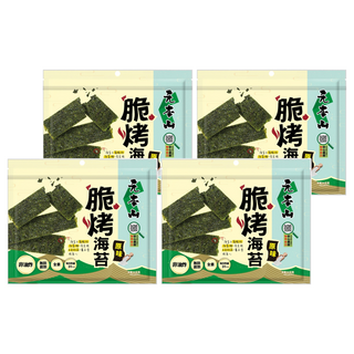 元本山 脆烤海苔 原味, 34g, 4包