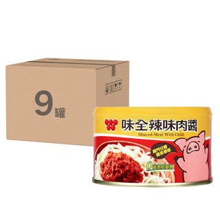 味全 辣味肉醬 無添加防腐劑 台灣原產, 150g, 9罐