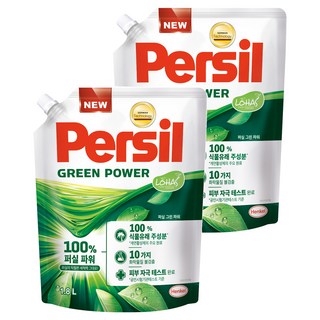 Persil 寶瀅 韓國原裝進口 綠力潔淨洗衣精補充包, 1.8L, 2包