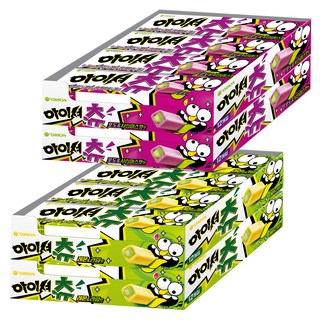오리온 아이셔츄 레몬 & 라임맛 48g 24p + 포도 & 샤인머스캣 48g 24p, 1세트
