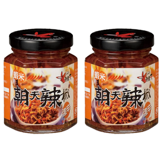老騾子 蝦米朝天辣椒, 濃烈辣味, 優質蝦米, 多種用途, 105g, 2罐