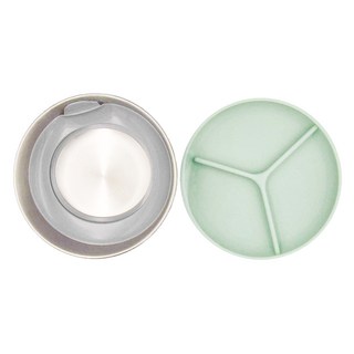 PICABOO 布咔寶 學習餐碗 304食品級不鏽鋼 耐熱 台灣製造 500ML, 綠色, 1個