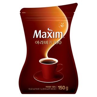 Maxim 麥心 袋裝阿拉比卡100即溶咖啡, 150g, 1包, 1包