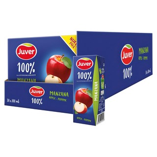 Juver 茱兒 蘋果汁, 200ml, 30入
