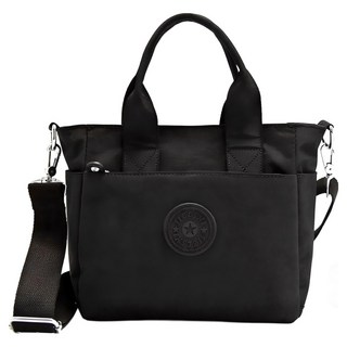 LULU 女款休閒單肩斜背包+配飾組, 黑色(包包) 隨機出貨(配件)