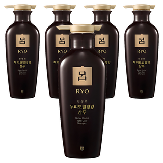 RYO 呂 真蔘寶頂級人蔘洗髮精 中乾性髮質用, 400ml, 5瓶