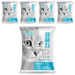 pet story 寵物物語 貓砂 球砂, 原味無香, 453g, 5包