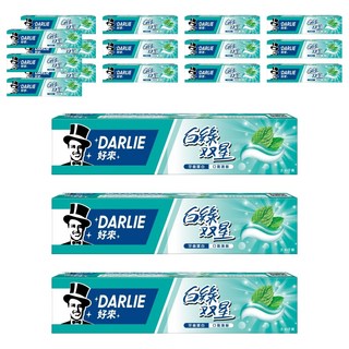 DARLIE 好來 白綠雙星牙膏, 淨白清新, 140g, 18條