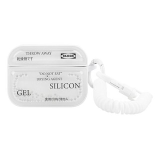 Koios Airpods Pro 2 簡約乾燥包耳機保護殼, 磨砂純白 + 白邊框, 1個, 單一商品