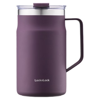 LocknLock 樂扣樂扣 都會馬克咖啡杯, 紫色, 600ml, 1個