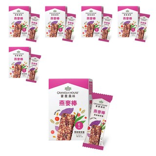 GRANOLA HOUSE 宴麥森林 燕麥棒 紫薯蔓越莓 Set 6, 含膳食纖維, 方便攜帶, 192g, 6盒