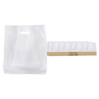 BEST PACK PE透明素面塑膠提袋, 100個, 透明