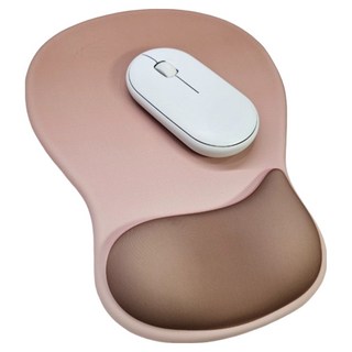 우현더넥스트 손목받침 일체형 디자인 마우스패드, 브라운, 1개