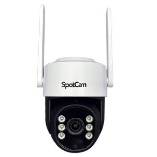SpotCam 全彩夜視可旋轉2.5K防水IP65網路攝影機監視器, 1個, PT1