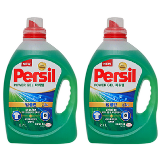 Persil 寶瀅 韓國原裝進口 Power Gel Plus 9重酵素強效淨垢洗衣凝露, 2桶, 2.7L