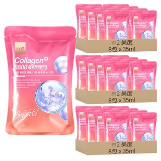 m2 美度 超能膠原水光飲 膠原蛋白3800 + 賽洛美, 35ml, 24包