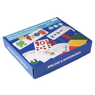 Oh Baby Laugh 數字運算 + 英文字母配對教具套裝 1-10數字配對卡 a-z小寫英文字母 雙面英文單字卡28張 彩色數數棒100支, 1組