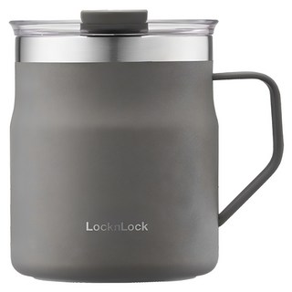 LocknLock 樂扣樂扣 都會馬克咖啡杯, 灰色, 355ml, 1個
