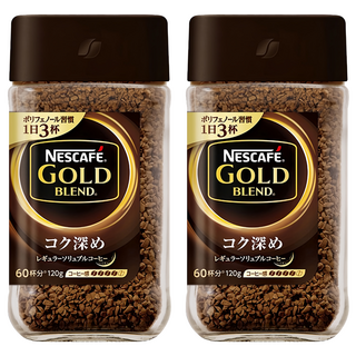 NESCAFE 雀巢咖啡 金牌咖啡 深焙風味, 120g, 1入, 2罐