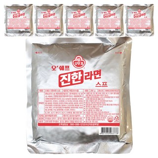 오뚜기 오쉐프 진한라면 스프, 285g, 6개