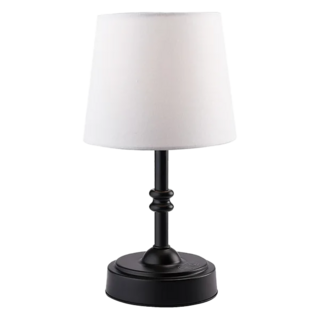 ALIT Mini LUNA LED無線布罩充電桌燈/床頭夜燈 四段觸摸開關 金屬布藝 5V/2W, 霧面黑