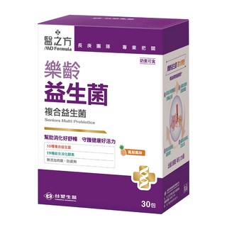 台塑生醫 MD Formula 醫之方 樂齡 益生菌復方粉末食品, 3g, 30條, 1盒