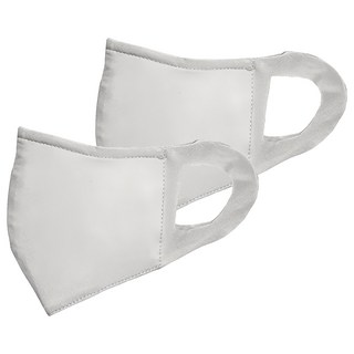 Osun 歐桑生活 一體成型防疫3D立體三層防水運動透氣布口罩, 1個, 2片, 灰色