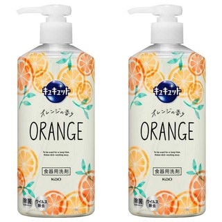 Kao 花王 Cucute 珂珂透 按壓式高效濃縮洗碗精 柑橘香 輕鬆去除頑強油漬 讓餐具潔淨如新, 480ml, 2瓶