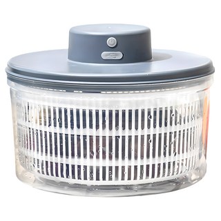 輝鴻 全自動電動蔬菜脫水籃, 灰色, 1個