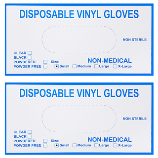 小麥購物 PVC材質手套 C190 S 白色, 100個, 2盒