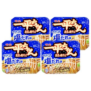 明星食品 一平 夜店炒麵 鹽味 130公克, 4個