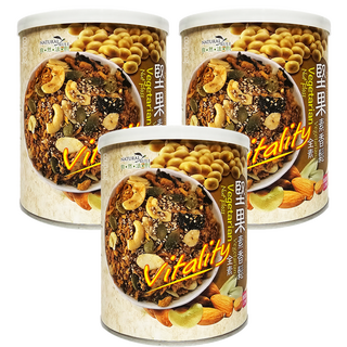 NATURAL RULE 自然法則 全天然堅果素香鬆 低溫烘焙 全素 高纖, 300g, 3罐