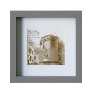 STYLE_G 時代家居 北歐簡約灰調風格4X4相框 玻璃合成板材質, 17 x 17 x 3cm, 珊瑚灰, 1個